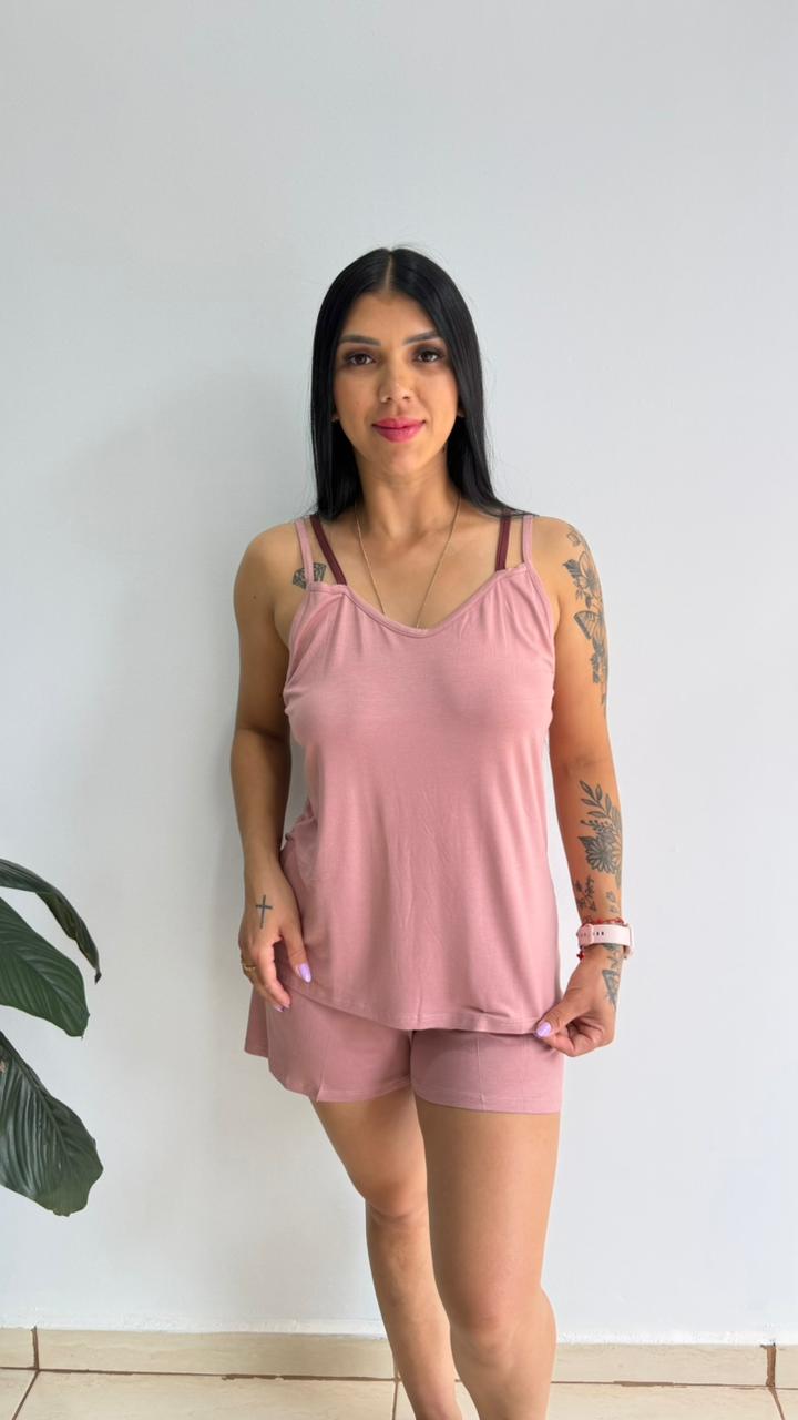 SHORTDOLL DUAS ALCAS DE VISCOSE STRETCH RECCO