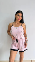 Pijama Shortdoll de alcinha estampado