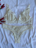 CONJUNTO LINGERIE DE RENDA COM ARO E SEM BOJO DUZANI
