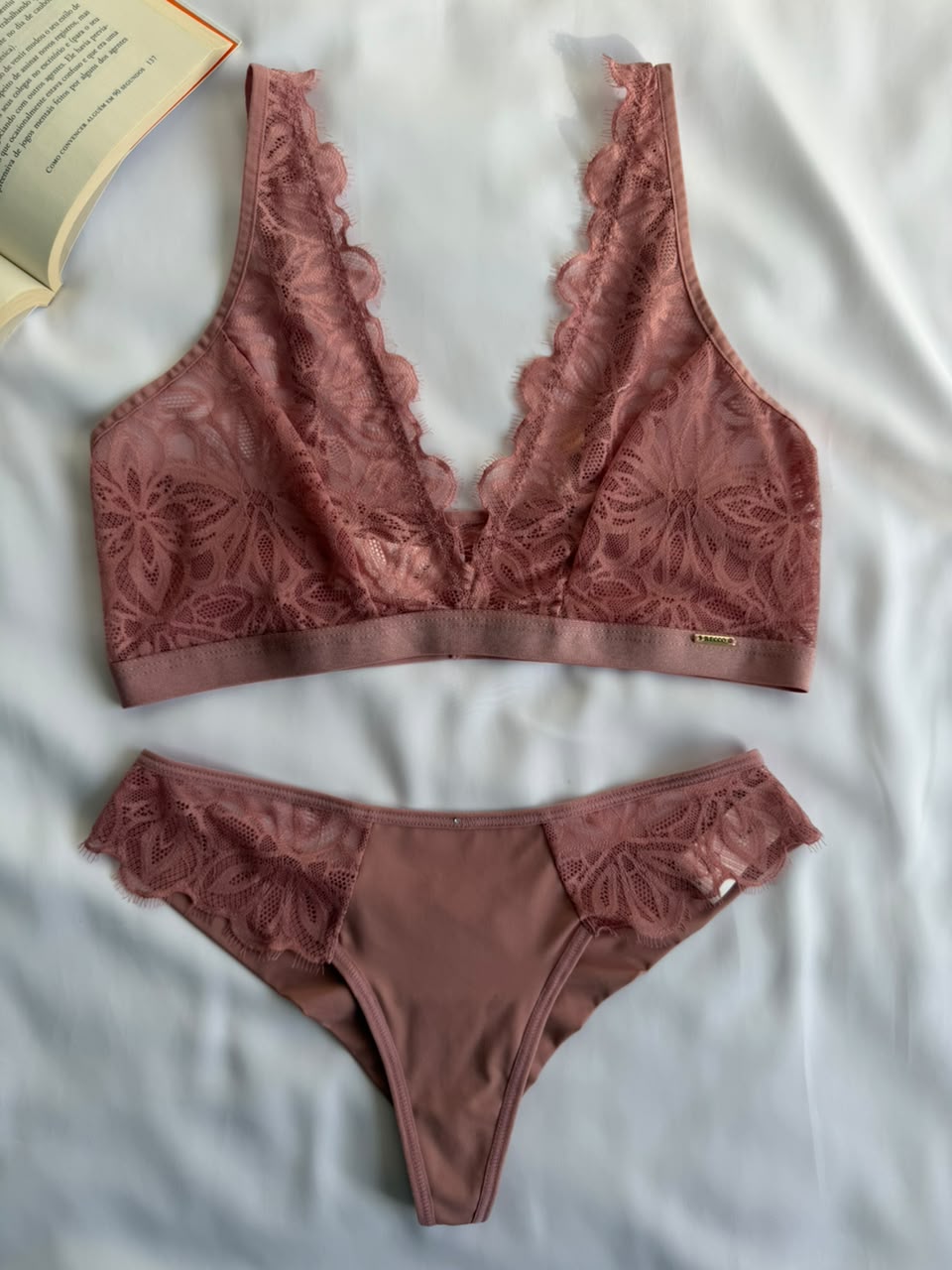 CONJUNTO BIO SENCI DE RENDA SEM ARO E SEM BOJO RECCO