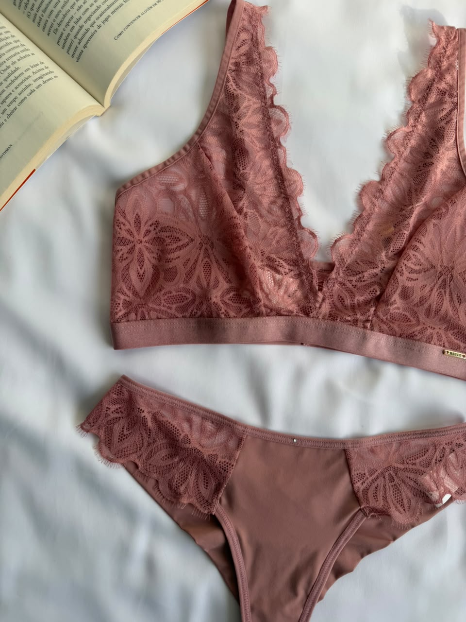 CONJUNTO BIO SENCI DE RENDA SEM ARO E SEM BOJO RECCO