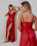 CAMISOLA DE TULE E RENDA
