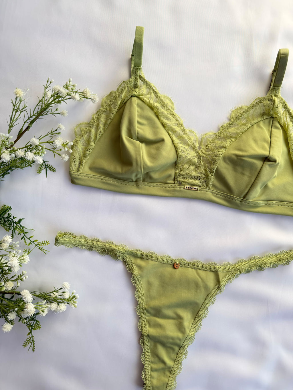 CONJUNTO RECCO DE BIO SENCI COM RENDA (peças avulsas)