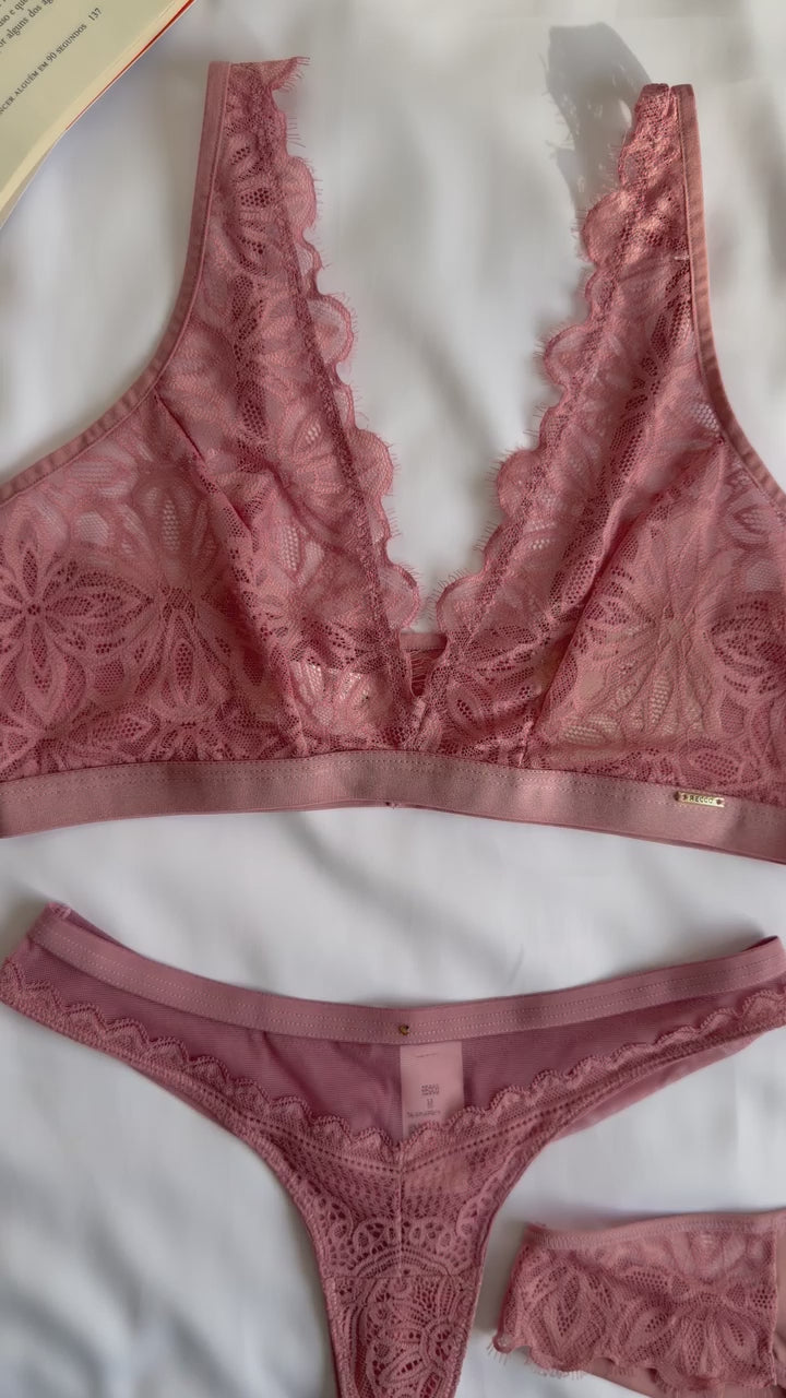 CONJUNTO BIO SENCI DE RENDA SEM ARO E SEM BOJO RECCO