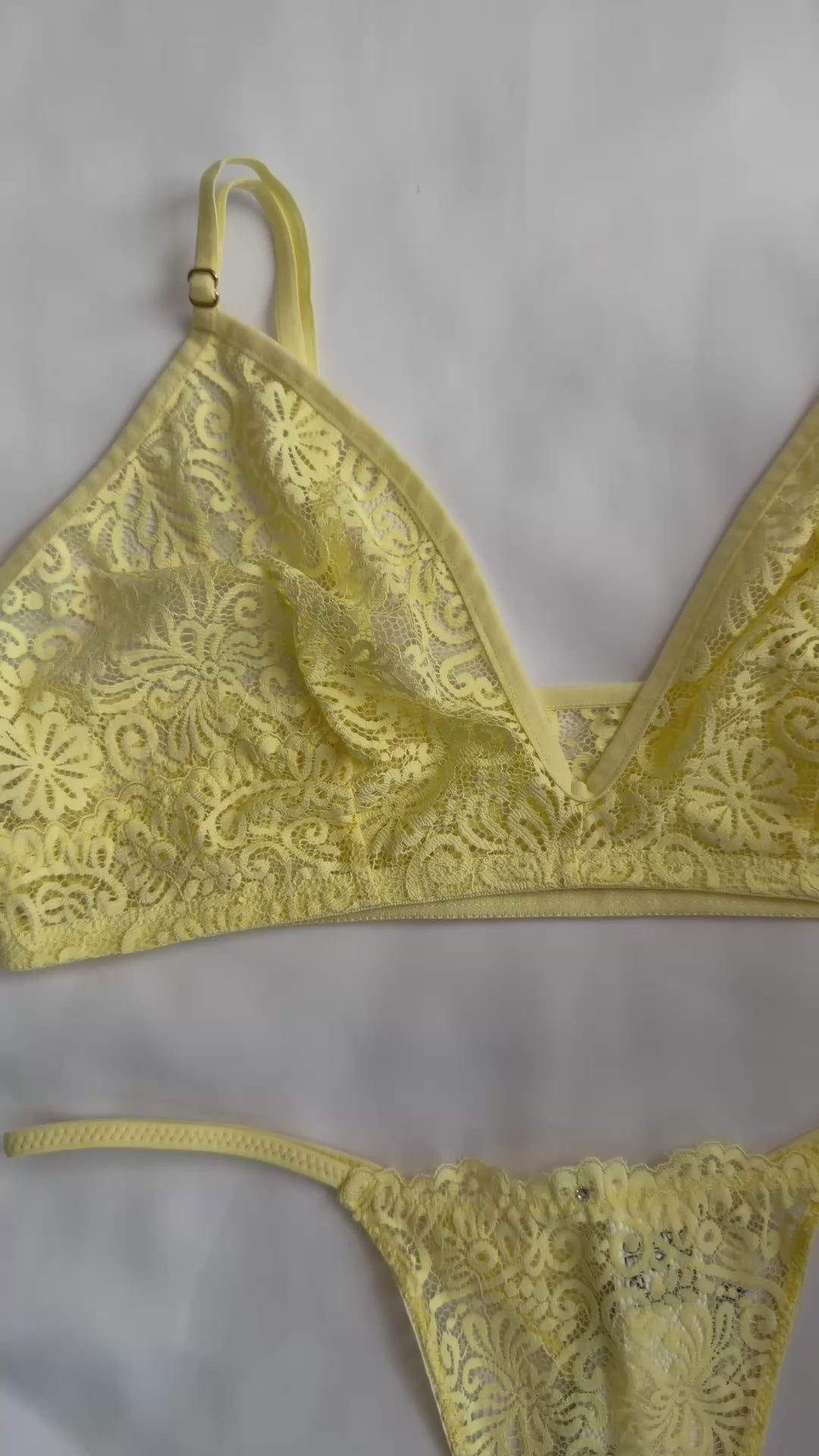 CONJUNTO DE RENDA RECCO SEM BOJO E SEM ARO (peças avulsas)